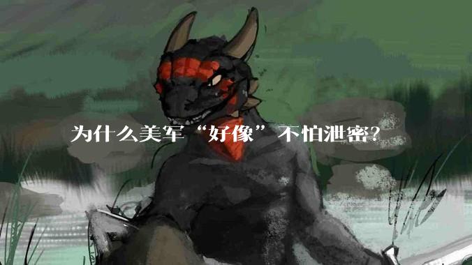 为什么美军“好像”不怕泄密？