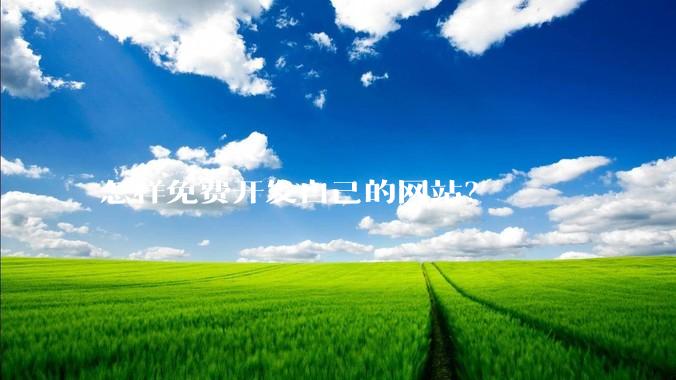 怎样免费开发自己的网站？