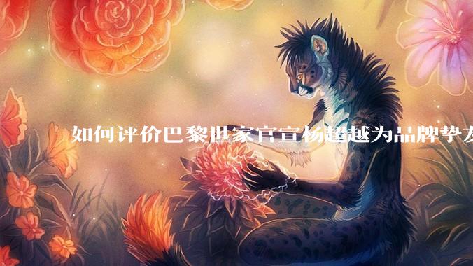 如何评价巴黎世家官宣杨超越为品牌挚友？